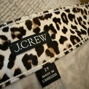 J. Crew Cheetah Print Cropped Pants